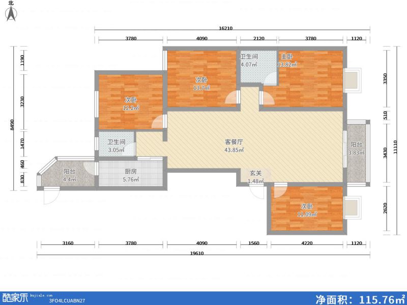 包頭裝修方案包頭紫金華府166㎡