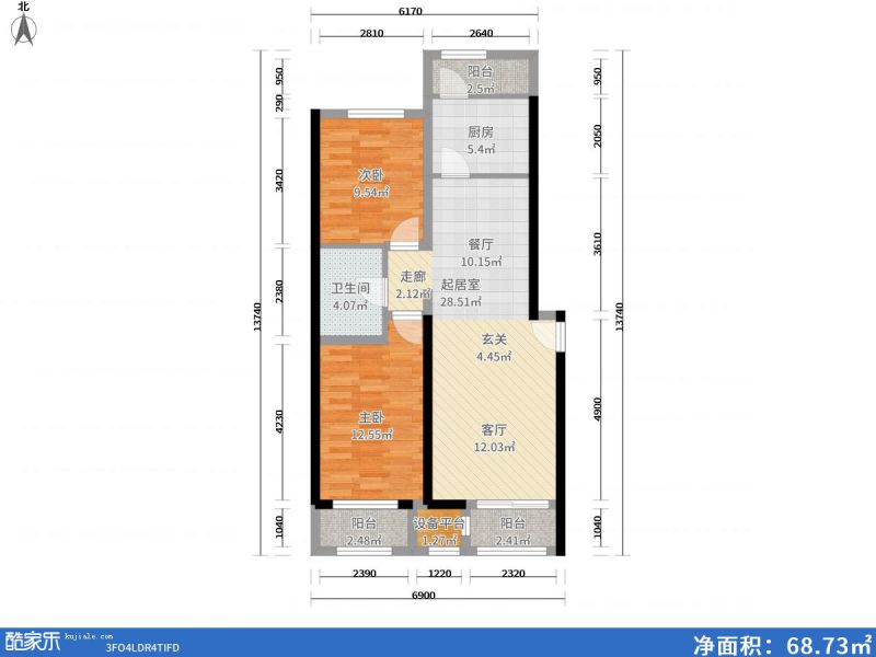 包頭裝修方案包頭東亞香堤麗舍98㎡