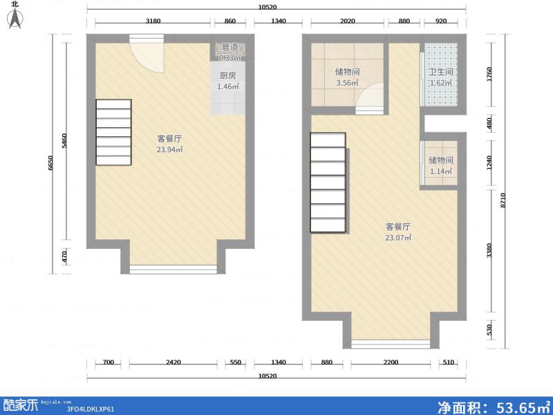 包頭裝修方案包頭燕趙錦河灣76㎡