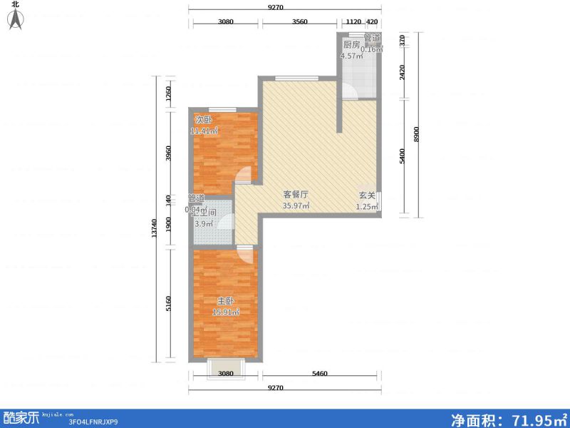 包頭裝修方案包頭呼得木林新天地102㎡