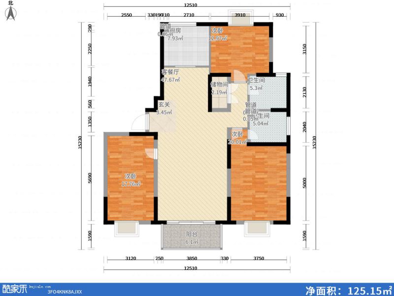 包頭裝修方案包頭江南文樞苑142㎡