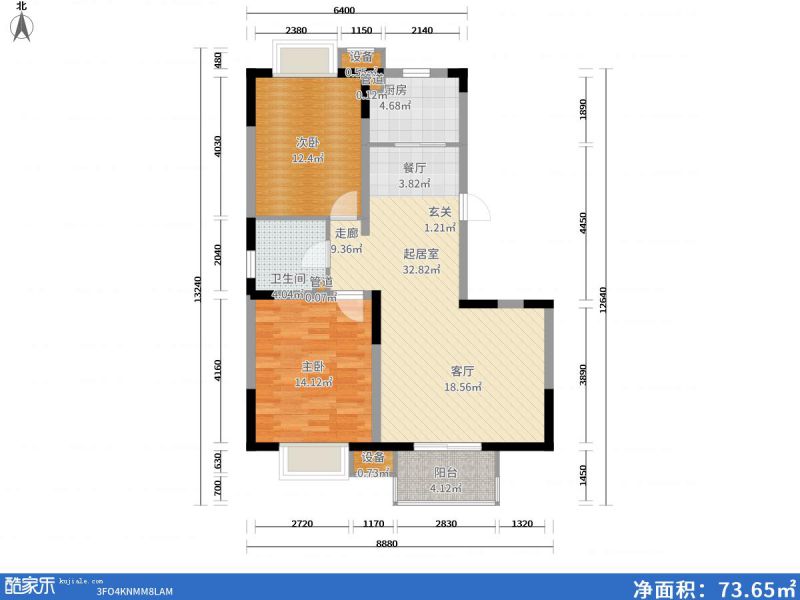 包頭裝修方案包頭江南文樞苑二期105㎡